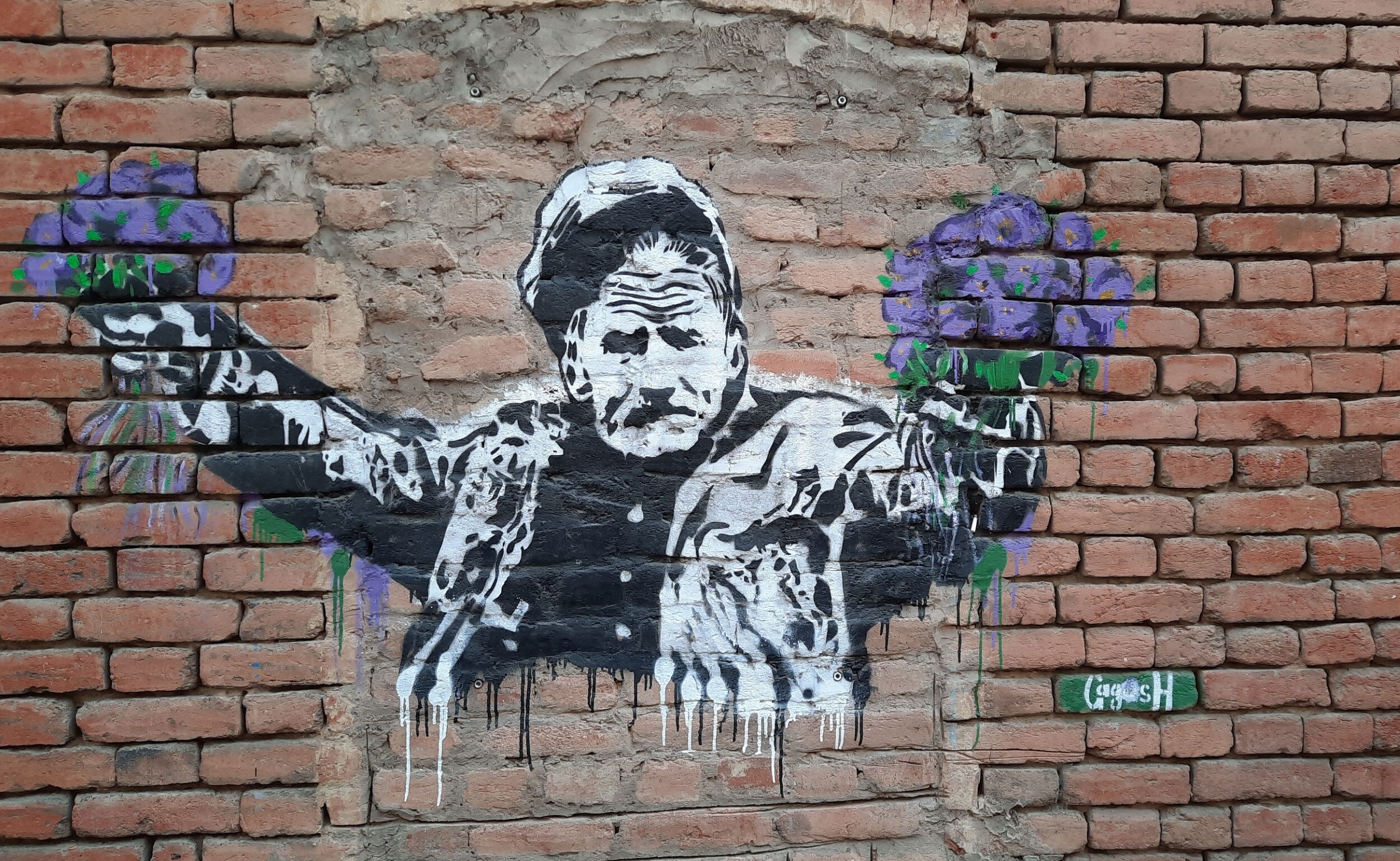 Man with Violets